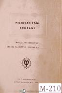 Michigan Tool-Michigan Tool, 1833, 1853, 1873, 18103, Shear Gear Shaper, Operations Manual-18103-1833-1853-1873-06